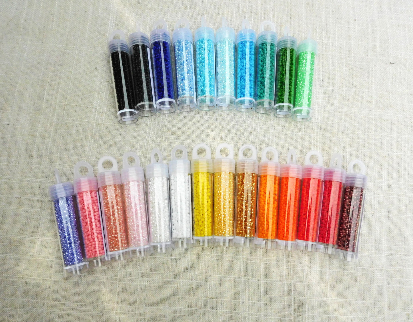 Kit de perles complet, 24 couleurs et textures, Kit de perles pour débutants, Ensemble complet, Miyuki 11/0, Kit de boucles d'oreilles, Cadeau pour elle, Ensemble de création