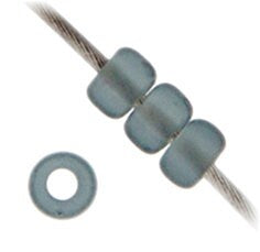 Miyuki 11/0, 11-0152F, perles de rocaille, gris transparent mat, environ 50 g, 22 g, 5,2 g ou 3,5 g, perles de verre, excellent prix, vente en gros disponible