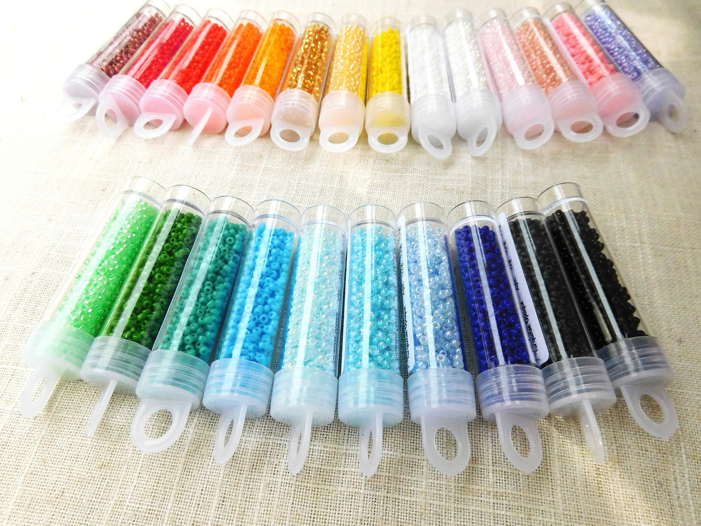 Kit de perles complet, 24 couleurs et textures, Kit de perles pour débutants, Ensemble complet, Miyuki 11/0, Kit de boucles d'oreilles, Cadeau pour elle, Ensemble de création