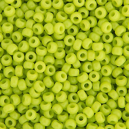 Miyuki 11/0 Seedbeads, Chartreuse Opaque, 11-0416, Seed Beads, Glass Beads, Affordable, Seedbeads, Beading Supplies